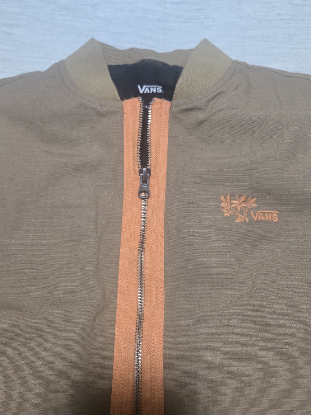 Vans Lizzie Armanto Womens Brown Vest with Orange Zip Trim - Picture 11 of 15